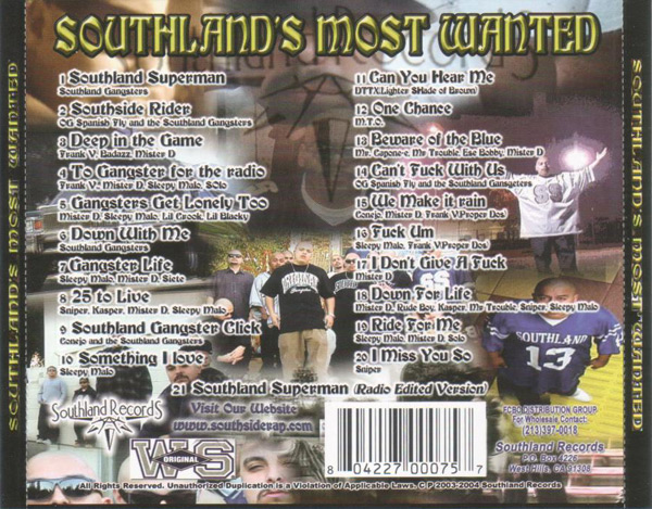 Southland's Most Wanted... The Soundtrack Chicano Rap